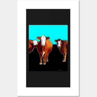 Three Cows Pop Art Posters and Art